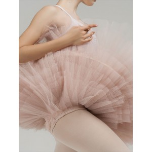 Tutu de ballet de répétition, 9 couches (rose pâle)
