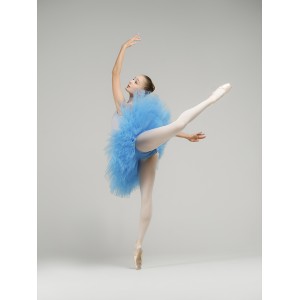 Tutu de ballet de répétition, 9 couches (bleu)
