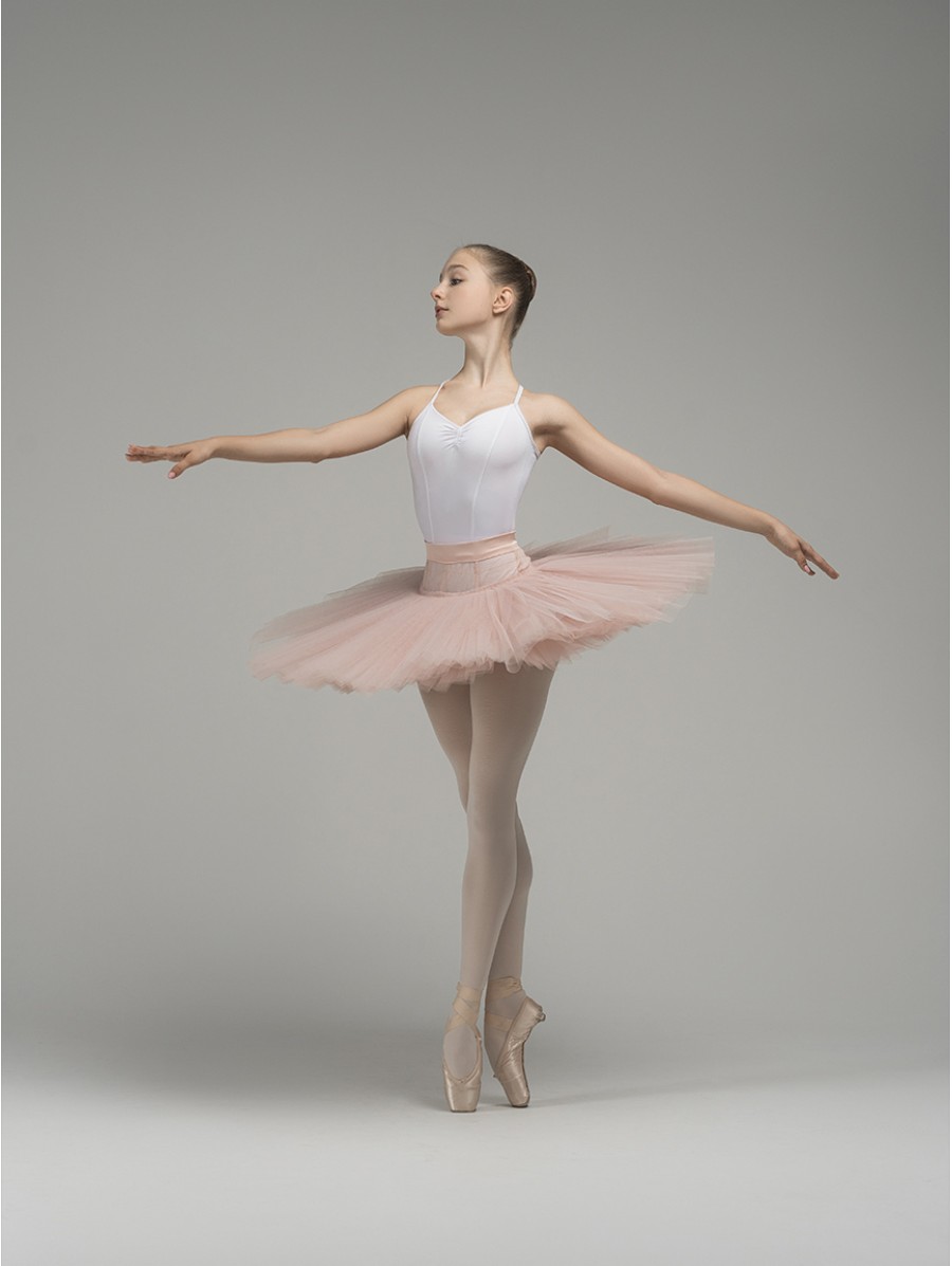 Tutu de ballet de répétition, 9 couches (rose pâle)