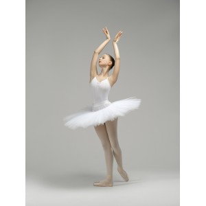 Tutu de ballet de répétition, 9 couches (blanc)
