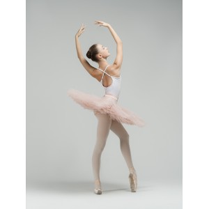 Tutú de ballet de ensayo, 9 capas (rosa pálido)