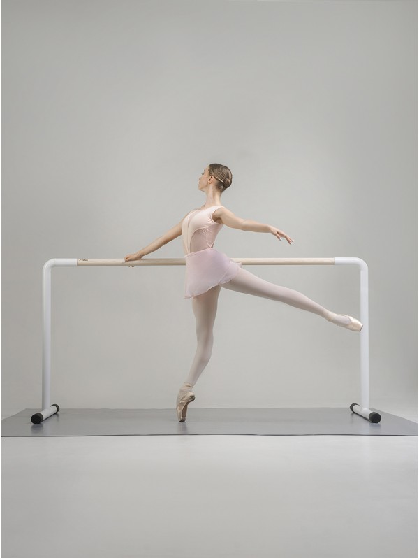 Barra de ballet de estudio profesional de una hilera modelo Perlik 4 (blanco)